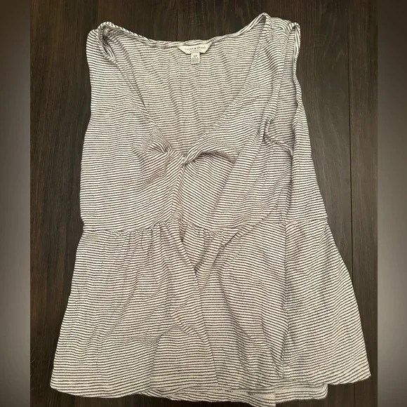 Lucky Brand | twist front peplum top | sz small - Picture 1 of 3